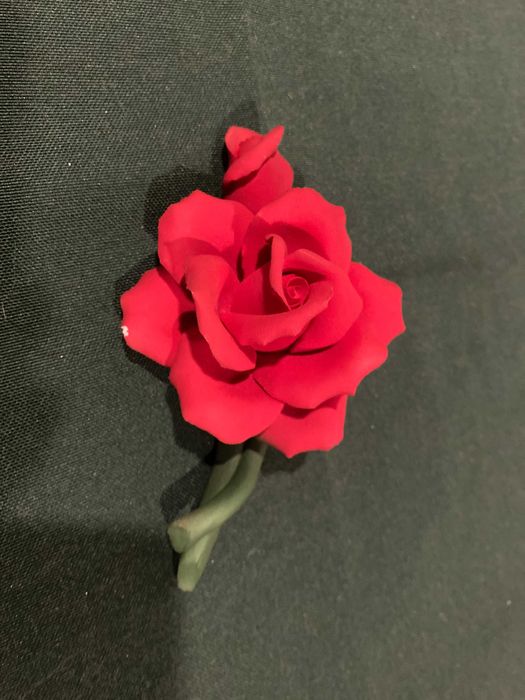 Rosa vermelha decoração * Capodimonte