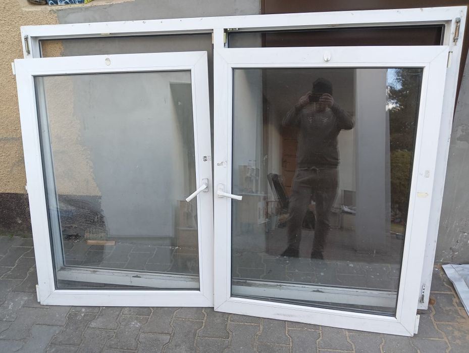 Okno białe PCV  200 cm x 150 cm