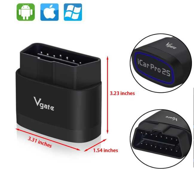 Автосканер Vgate iCar Pro 2S Bluetooth 5.3 для IOS/Android OBD2 ELM327