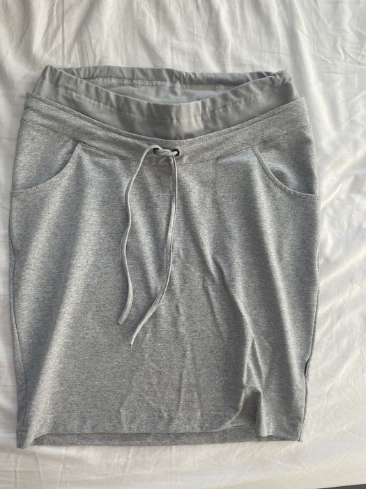 Szara dresowa spódnica ołówkowa ciążowa NOWA
