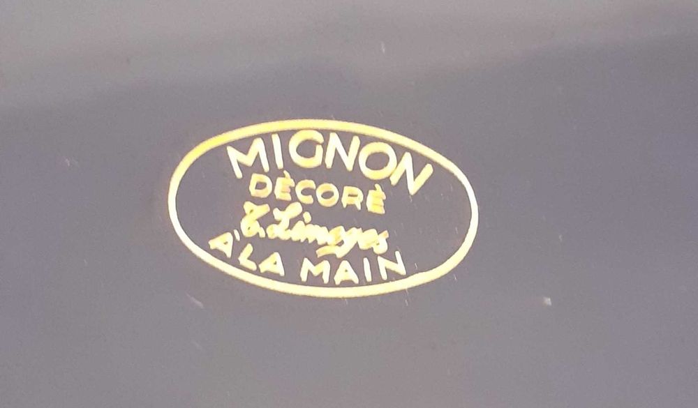 Terrina e Travessa em Porcelana azul cobalto em Limouges