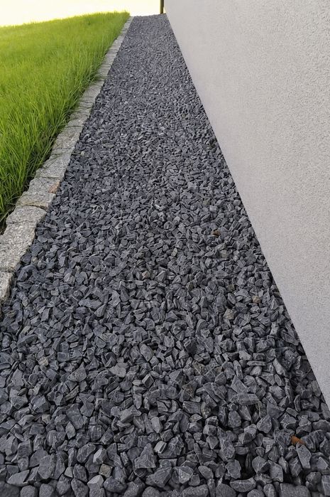 Grys bazaltowy , kamień ogrodowy , czarny