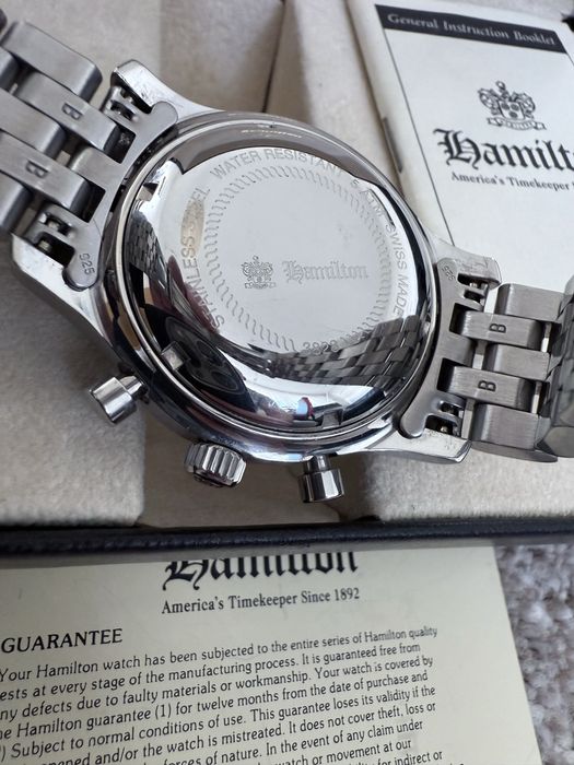 Чоловічий годинник Hamilton Khaki Field Chronograph 40 мм Valjoux 7750