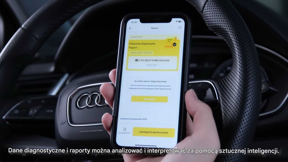 Mucar BT200 Max interfejs diagnostyczny Bluetooth iOS Android j polski