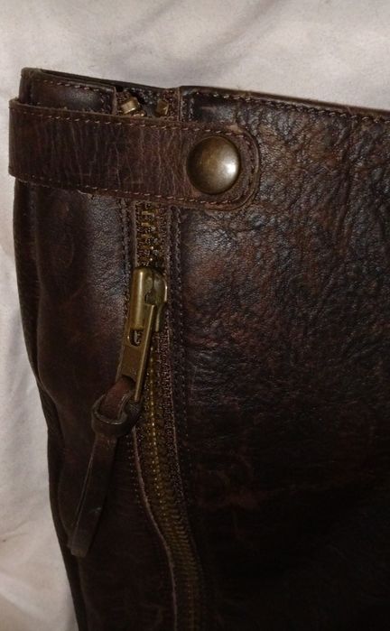 Чоботи жіночі високі шкіряні р.39