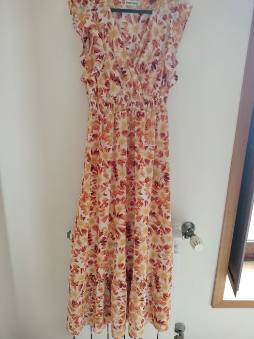 Vestido comprido colorido M