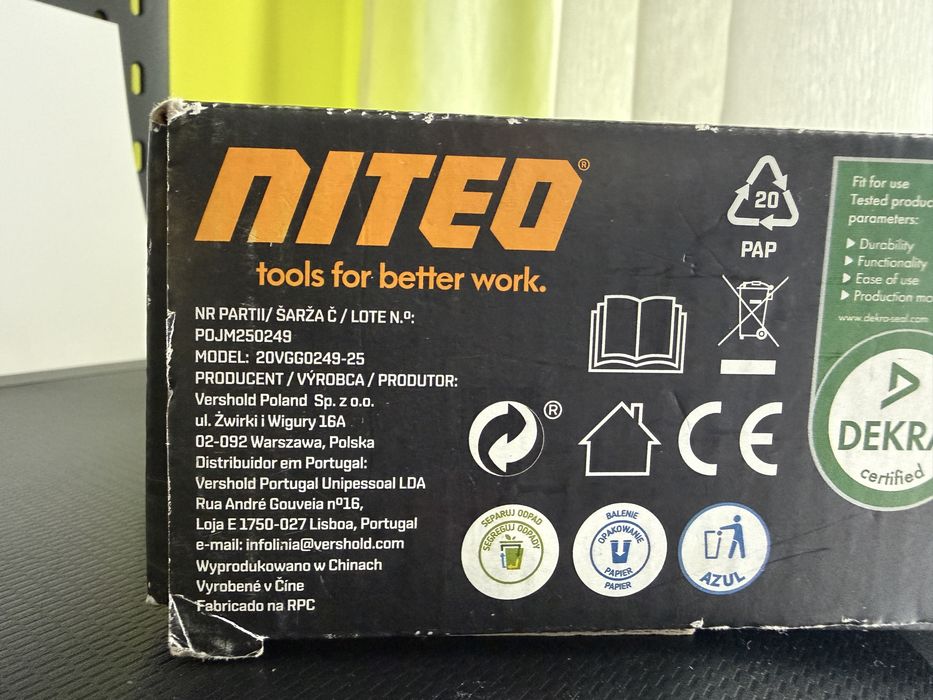 Akumulatorowy pistolet do kleju Niteo, nowy, Wrocław