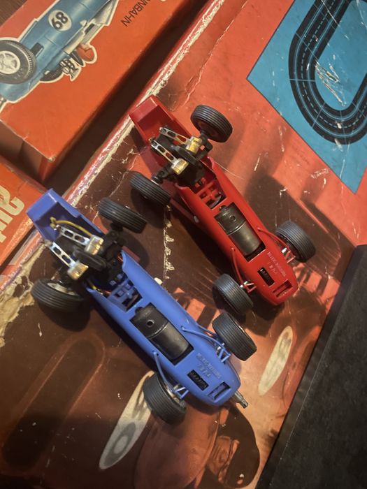 Stara zabawka Tor Prefo samochodziki piloty pudełko prl ddr