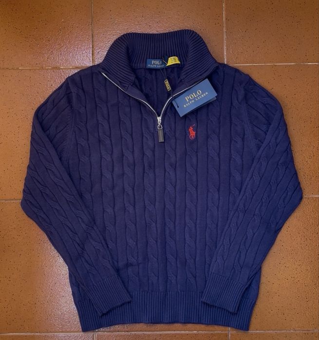 Quarter zip ralph lauren - azul