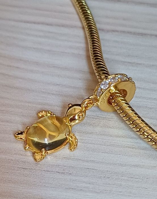 Zawieszka żółwik do bransoletki pandory