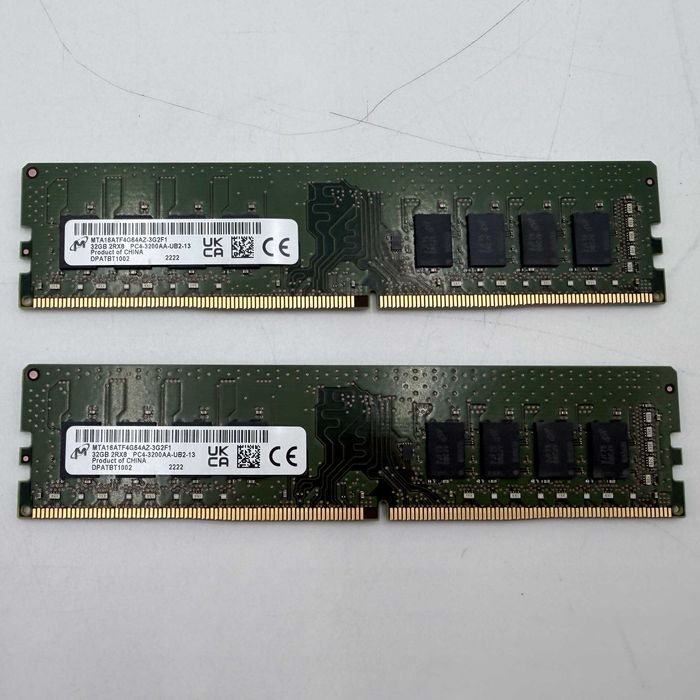 Pamięć RAM DDR4 128GB 4x32GB 3200MHz Micron DIMM 2Rx8 GW12m FV MTA16ATF4G64AZ-3G2F1