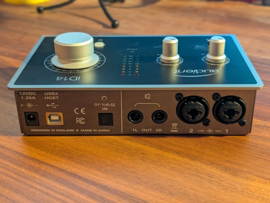 Placa de Som Audient ID14 (oportunidade)