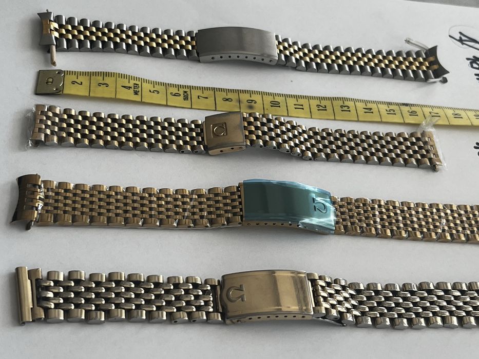 Omega oryginalna bransoleta 1383 i końcowe ogniwa 787