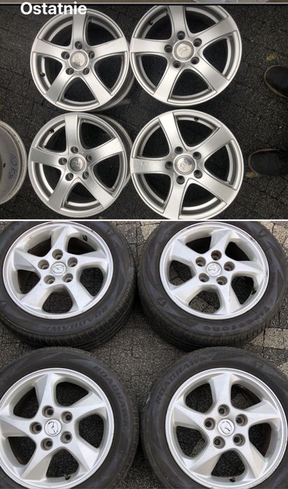 Felgi aluminiowe 15 5x114.3 mazda kia Hyundai mitsubishi Suzuki Honda