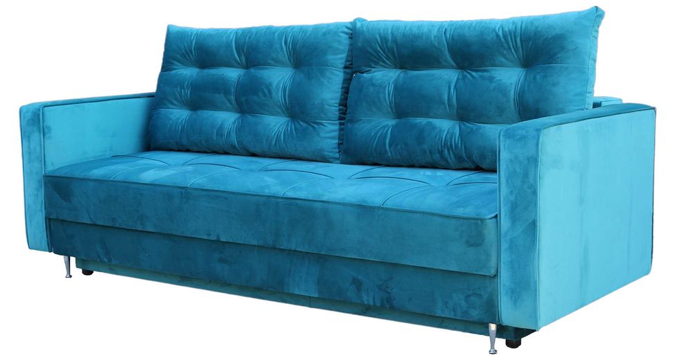 Kanapa Sofa Guzik -Pasy elastyczne + Sprężyna Bonell , . Premium