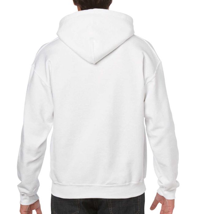 Bluza z kapturem GILDAN Heavy Blend biała 5XL