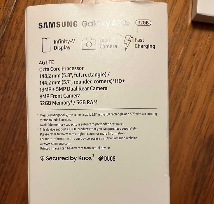 Samsung Galaxy A20e (nunca usado) dual sim