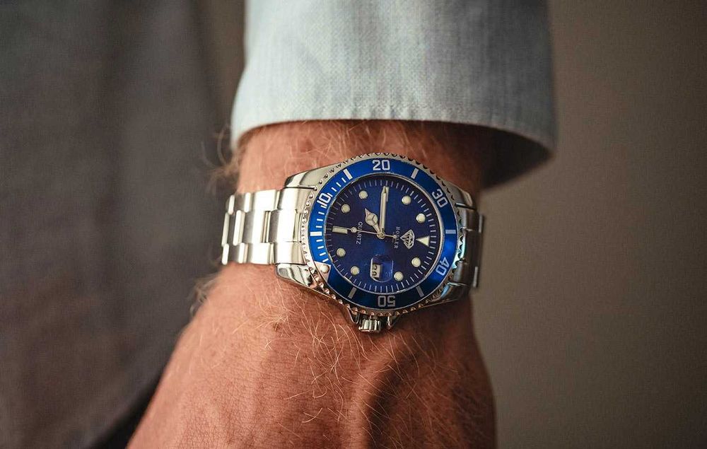 Relógio Hodler Vanguard Azul novo!