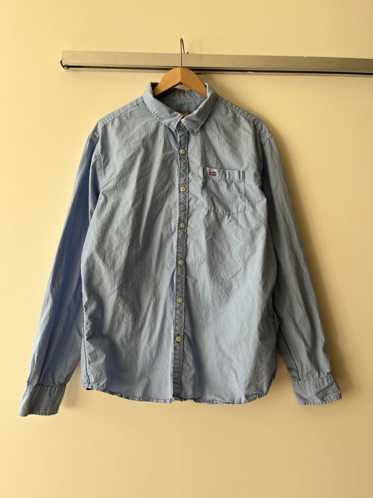 Koszula Napapijri męska niebieska XXL Slim Fit