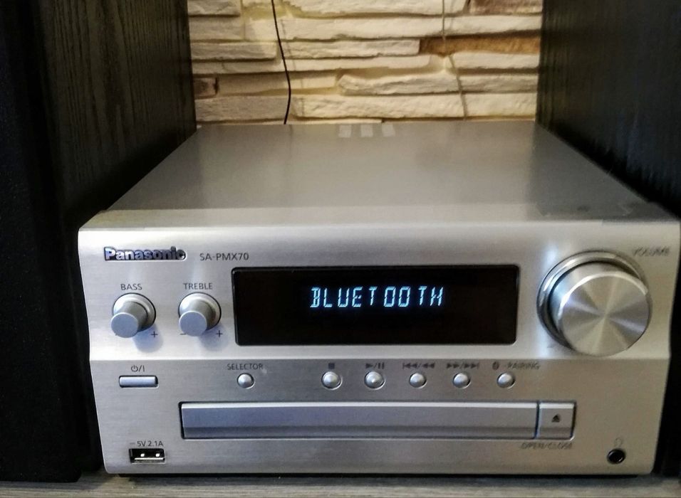 Wieża Hi-Fi Bluetooth CD USB Radio + Głośniki Trójdrożne Panasonic