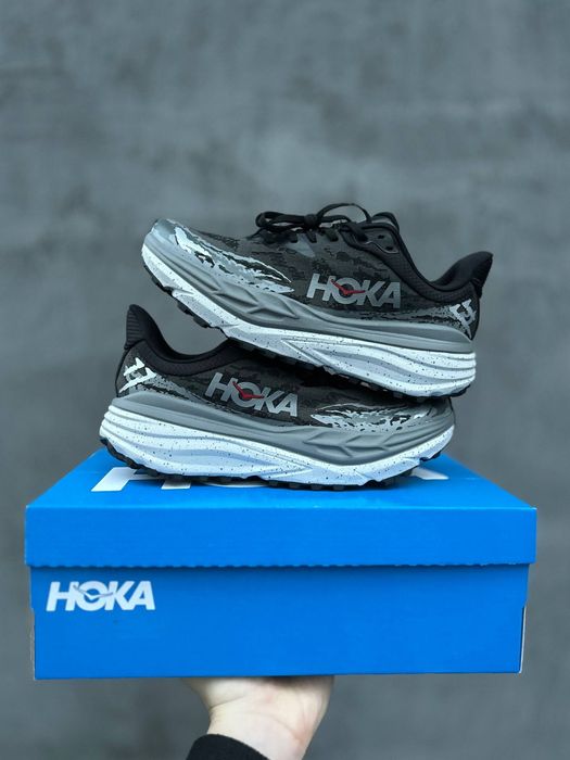 Hoka Stinson 7 Black/Grey , чоловічі кросівки , кросівки для спортзалу