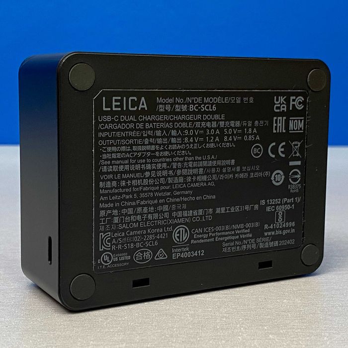 Leica USB-C Dual Charger BP-SCL6 | 16059