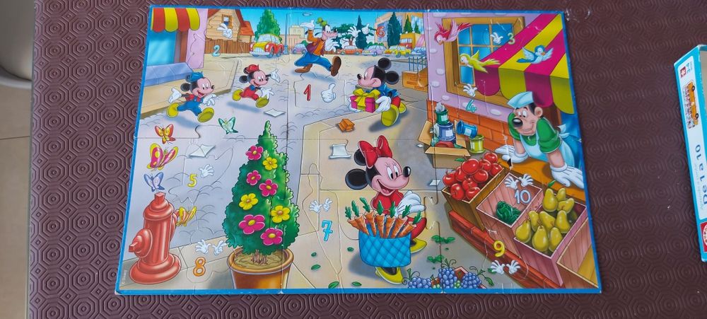 Puzzle Mickey contar até 10