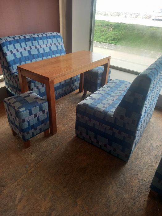 Benches, Tables, and Poufs