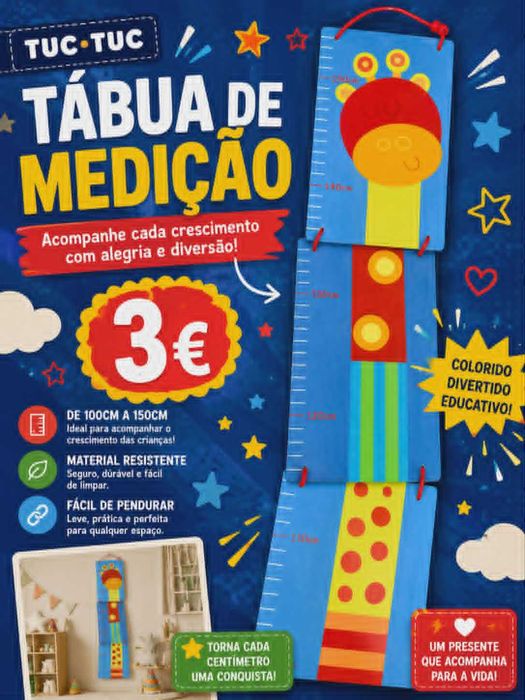 Tabela medição 150cm