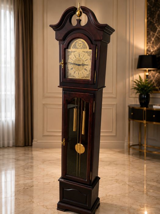 Підлоговий механічний годинник Westminster Design Натуральне дерево