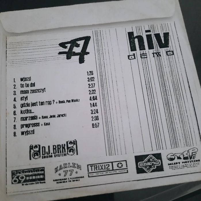HIV77 demo - BRK - Jarecki - hip hop CD
