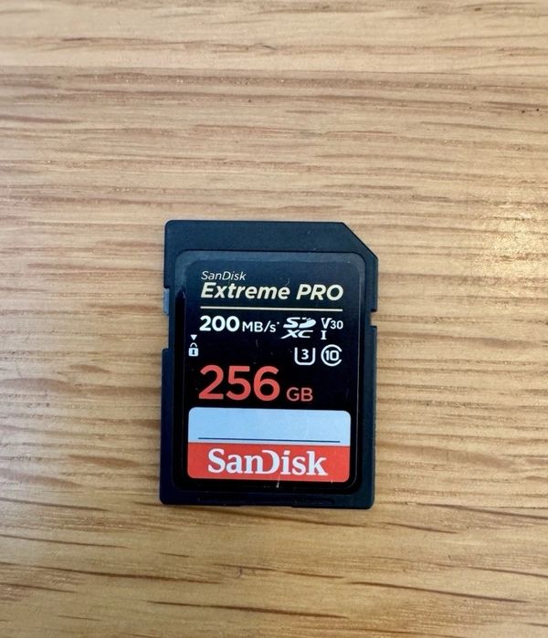 SanDisk Extreme Pro 256 GB (200 Mb/s)