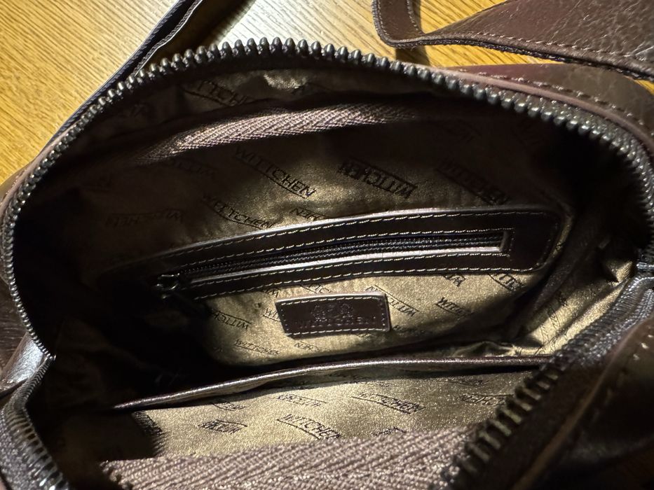 Wittchen męska listonoszka skórzana - brązowa - nowa