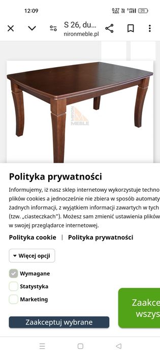 Stół pokojowy Bodzio na 12 osób