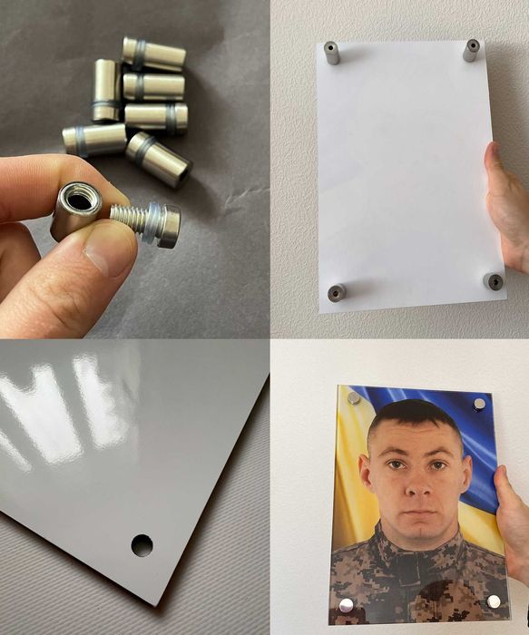 Ритуальна табличка на пам'ятник вічна, фотоскло