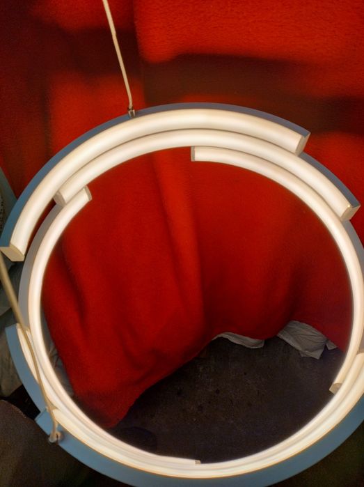 Lampa LED wisząca biala