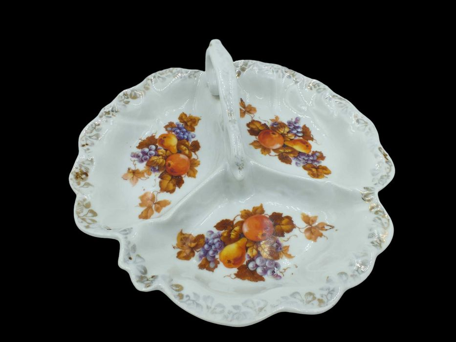 Kabaret porcelanowy  dekor owoce B120311