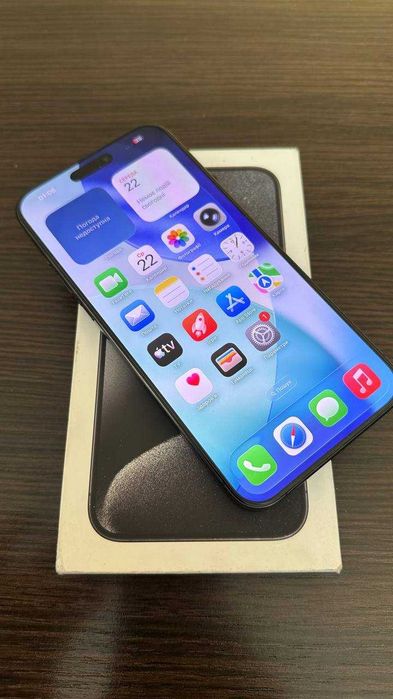 Продам 15 Pro Max Black Titanium 256gb, Neverlock
