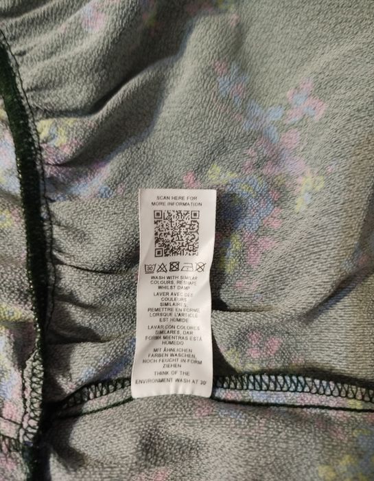 Платье-комбинезон ASOS DESIGN с неоновым цветочным принтом и оборками, р. M (38)