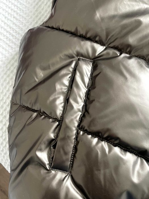 Casaco / Colete acolchoado prateado tipo cobre - A ESTREAR