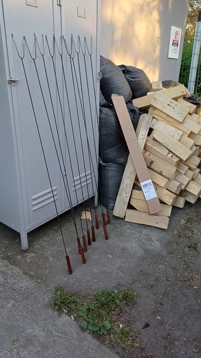 Kijki na ognisko metalowe widełki