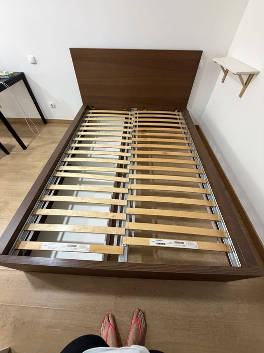 Cama casal c/2 cx arrumação