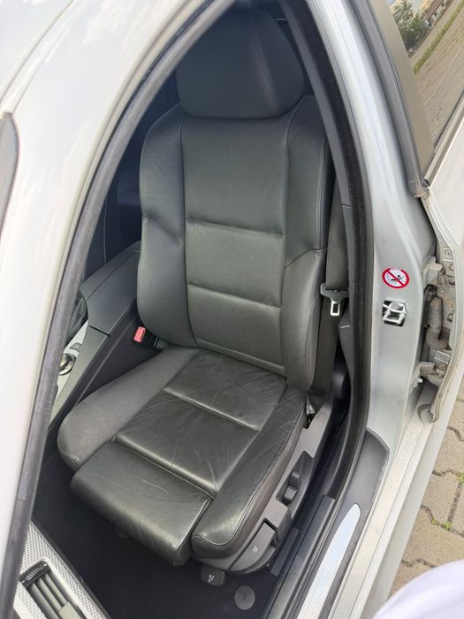 BMW E60 E61 Fotele Sporty Skóra Czarna Komplet Tapicerka M Pakiet