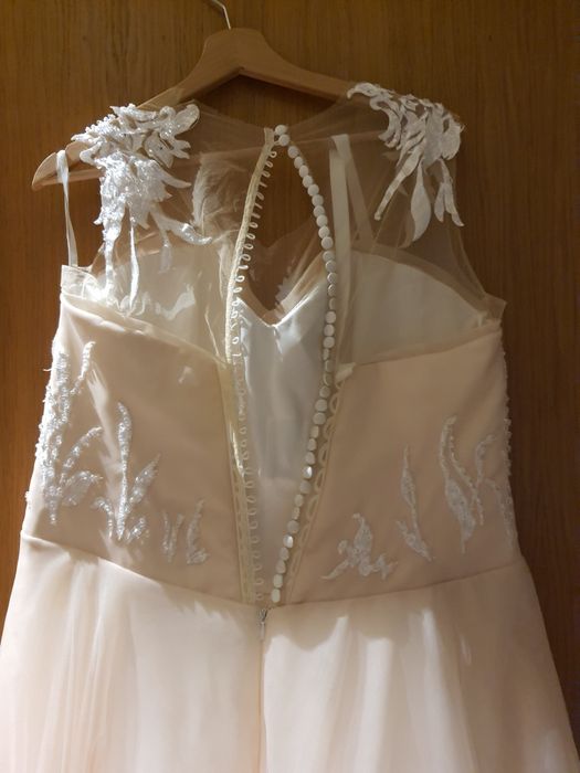 Suknia ślubna boho PLUS SIZE, rozm. 44