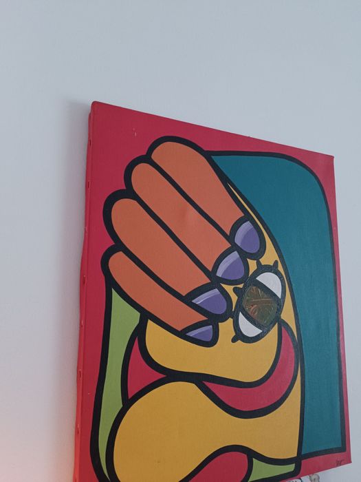 Quadro pintado à mão