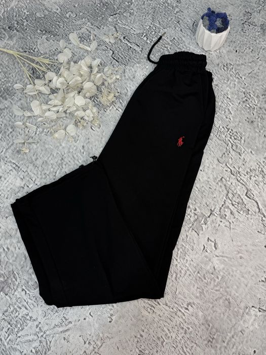 Штаны Polo Ralph Lauren черные мужские широкие штани Поло Ральф Лоурен