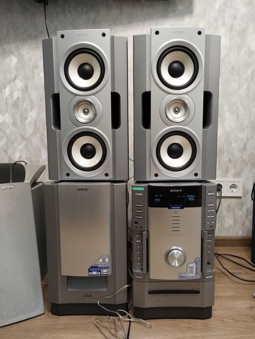 Hi-Fi клас Потужний муз центр 1000 Вт з сабвуфером Блютуз - AUX Sony