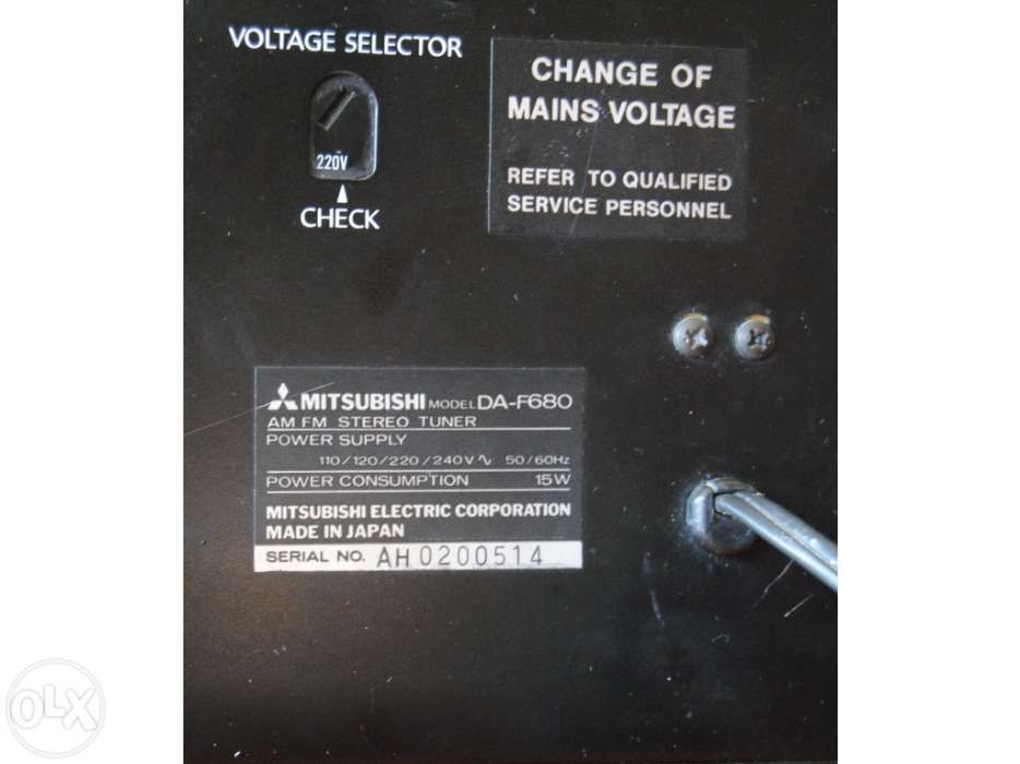 Mitsubishi da-f680 - tuner vintage de referência