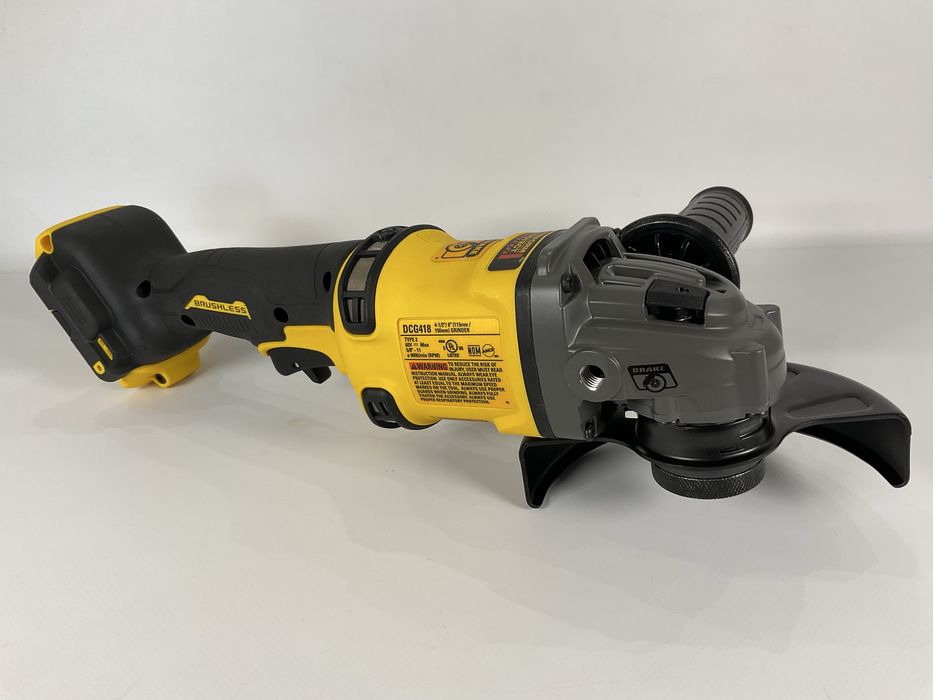 Аккумуляторная болгарка (УШМ) DEWALT DCG418B FLEXVOLT 60V MAX Brushless 125mm
