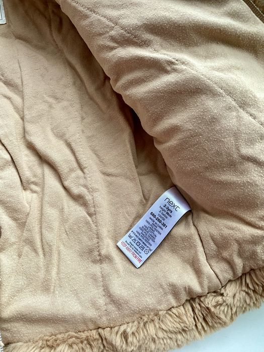 Шубка Next 98/104 коричнева демі шубка 98/104